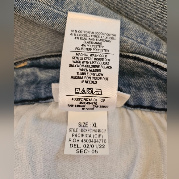 Nwt Joe's Charlie High Rise Skinny Ankle Pacifica Snapback Jeans XL 31-32 - Picture 2 of 7